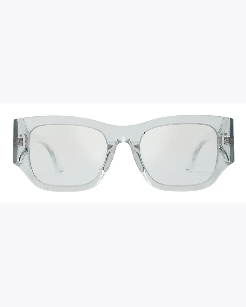 Tory Burch Wide-Temple Logo Sunglasses Blue