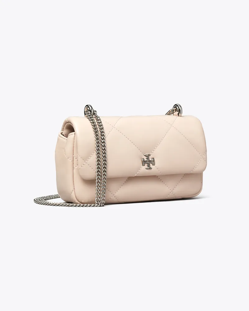 Tory Burch Damen Mini Kira Tasche mit Umschlag und Rautensteppung Soft