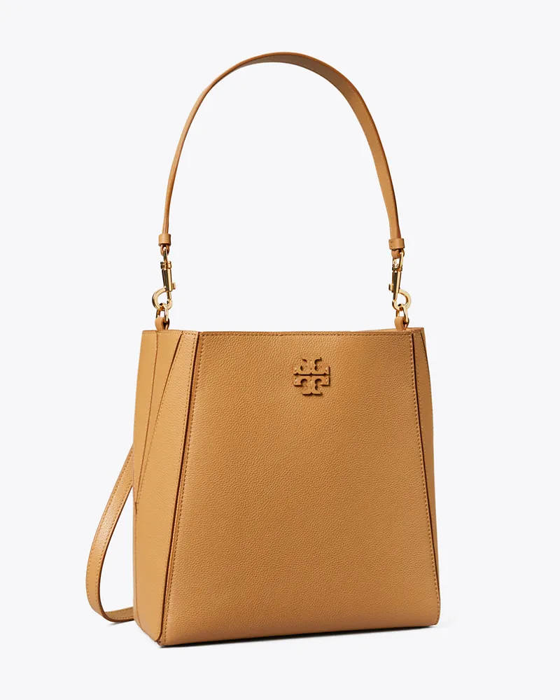 Tory Burch Damen McGraw Bucket Bag Tiramisu