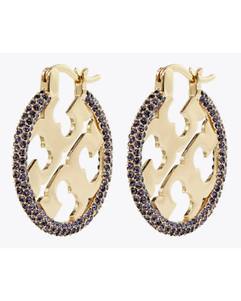 Tory Burch Miller Pavé Hoop Earring Tory