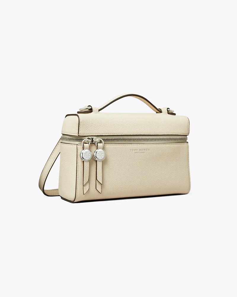 Tory Burch Damen Schlanke Romy Tasche mit Tragegriff oben Light