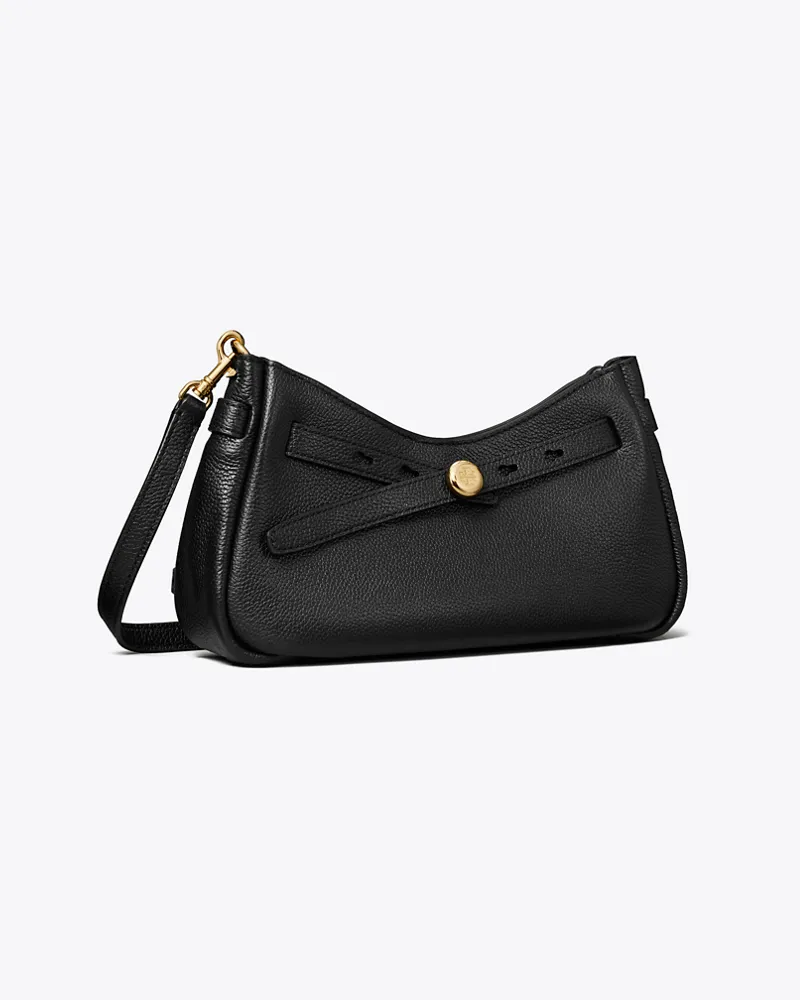 Tory Burch Damen Romy Zip Top Crossbody Black