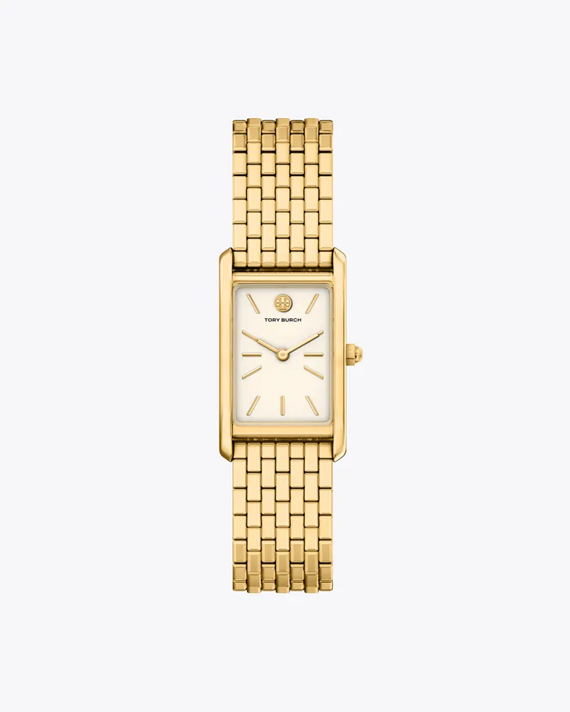 Tory Burch Damen Schmale Eleanor Armbanduhr Ivory