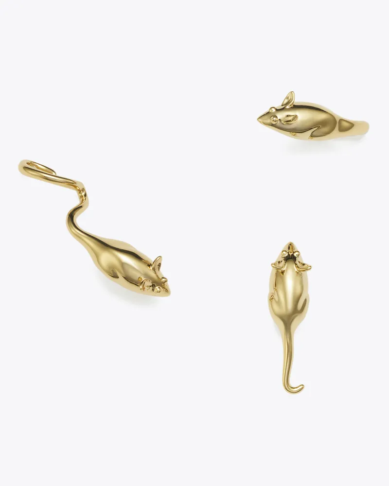Tory Burch Damen Mäuse-Ohrringe im Set Light