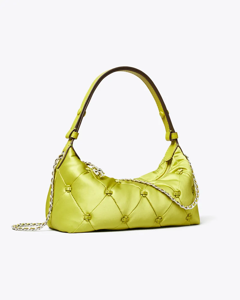Tory Burch Bunny Knot Satin-Pochette Vibrant