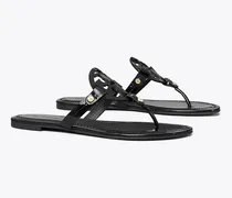 Damen Miller Sandale aus Lackleder in Schwarz