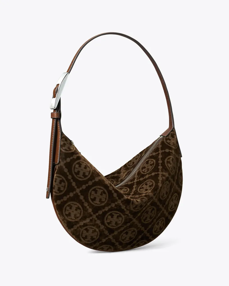 Tory Burch Damen Kleine beflockte Balloon Bag mit T-Monogramm Sun