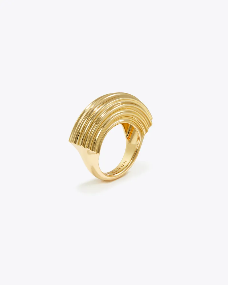 Tory Burch Damen Ring mit Piercingdetail Light