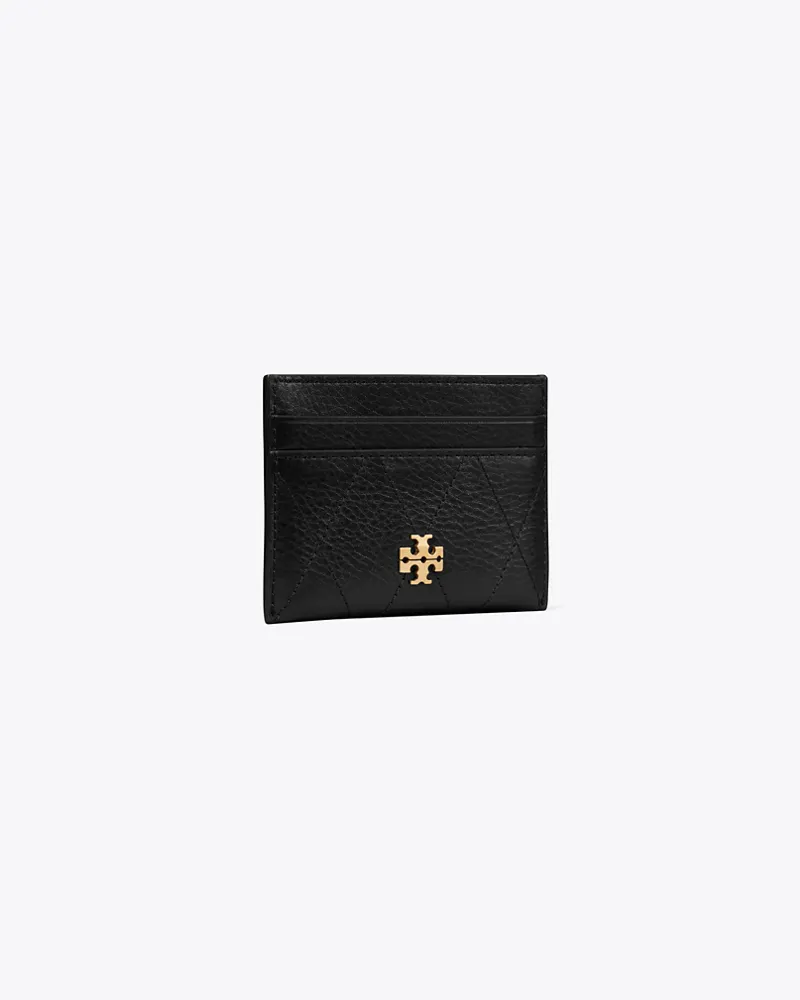 Tory Burch Damen Gestepptes Charlie Kartenetui Black
