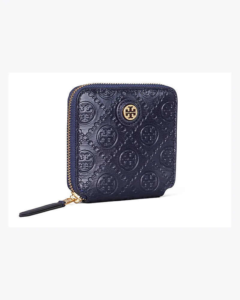 Tory Burch Gefaltete Geldbörse Aus Leder Mit T-Monogramm 