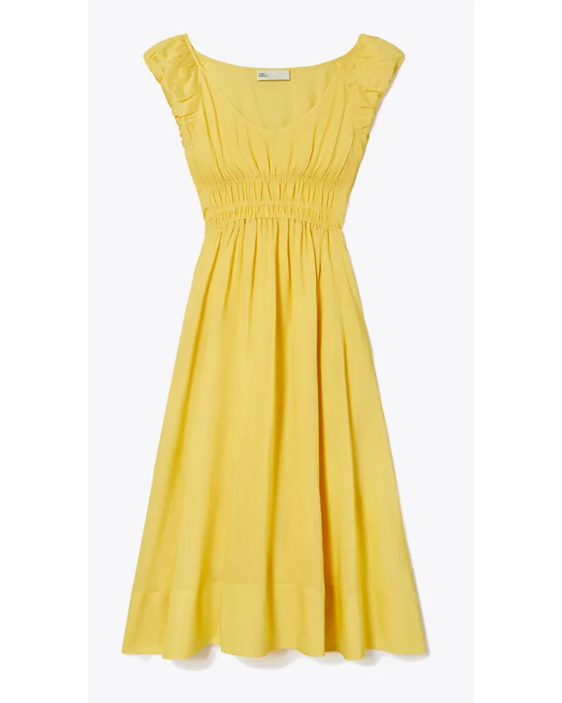 Tory Burch Silk And Viscose Dress Yellow