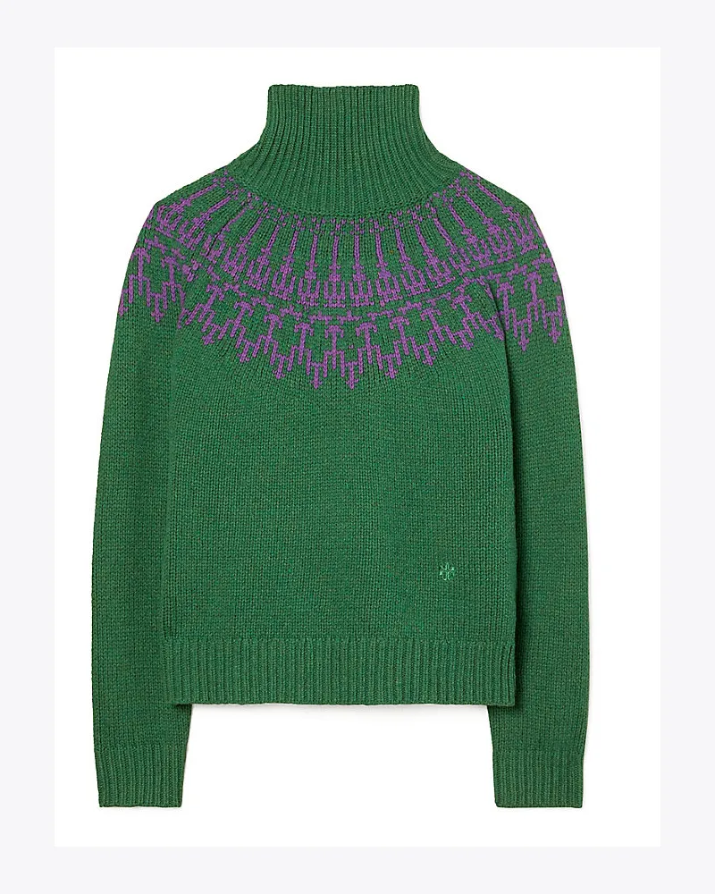 Tory Sport Fair-Isle-Pullover Aus Merinowolle Dark