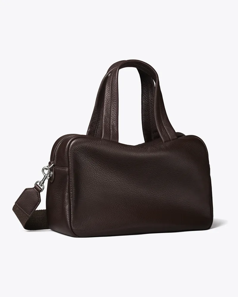 Tory Burch Damen Henkeltasche aus Leder Cocoa