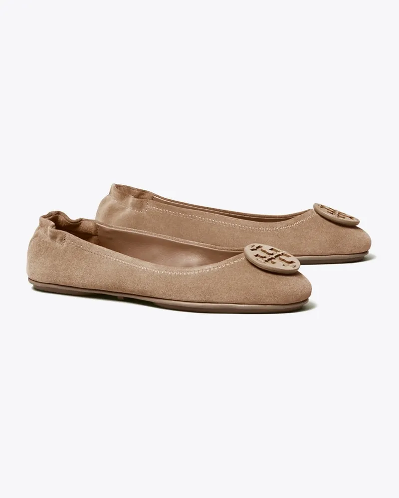 Tory Burch Damen Minnie Reiseballerina aus Wildleder Rocky