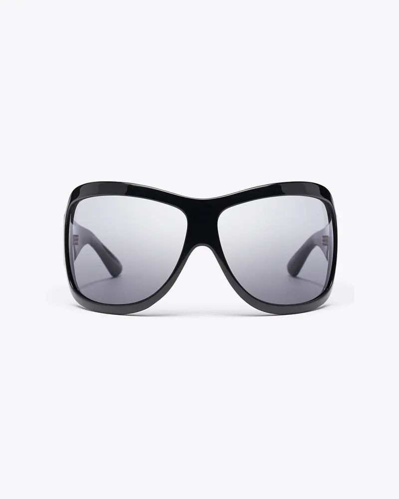 Tory Burch Runway Wrap-Sonnenbrille Black