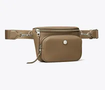 Damen Mini-Gürteltasche aus Strukturleder