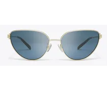 Eleanor Metal Cat-Eye Sunglasses