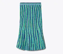 Damen Striped Cotton Skirt
