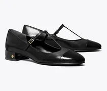 Damen Ballerina mit T-Riemchen und Zehenkappe