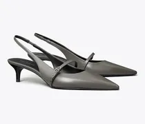 Damen Mary Jane Slingback mit Doppel-T, Schnalle und Absatz