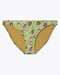 Tory Burch Printed Bikini Bottom Green