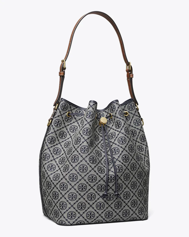 Tory Burch Damen Oversize Bucket Bag mit T-Monogramm Tory