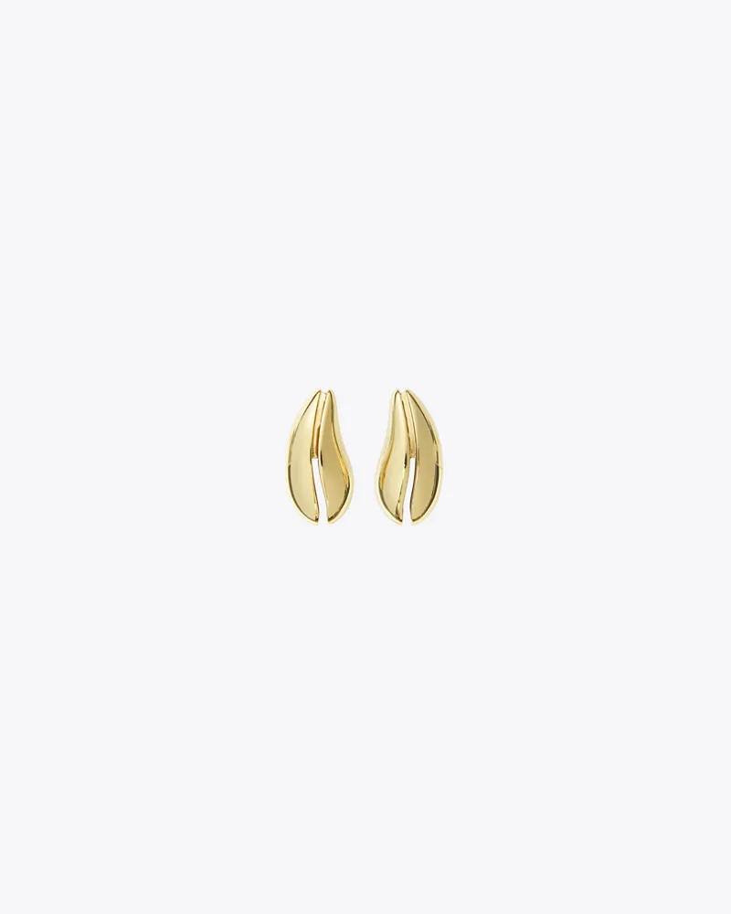Tory Burch Damen Wave Mini-Ohrring Light
