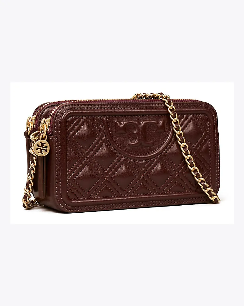 Tory Burch Fleming Mini Bag Mit Zwei Reißverschlüssen 