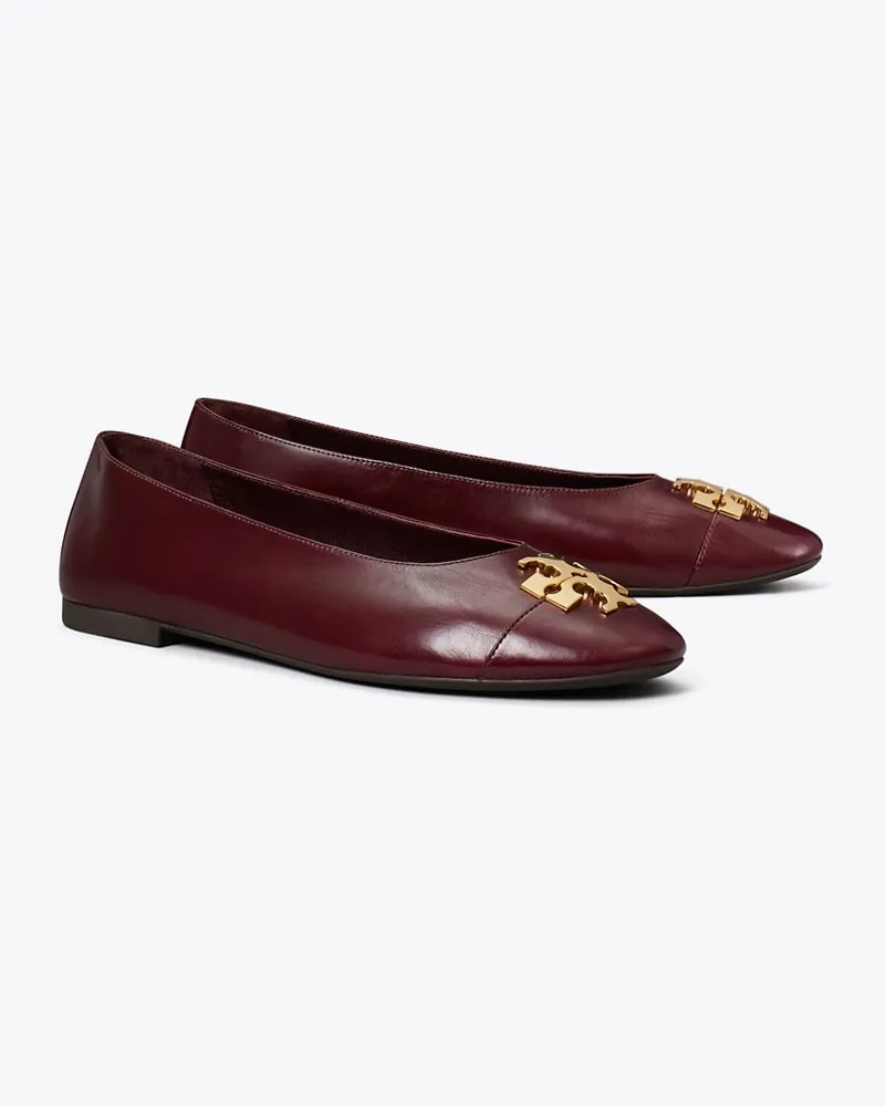 Tory Burch Charlie Ballerina Merlot