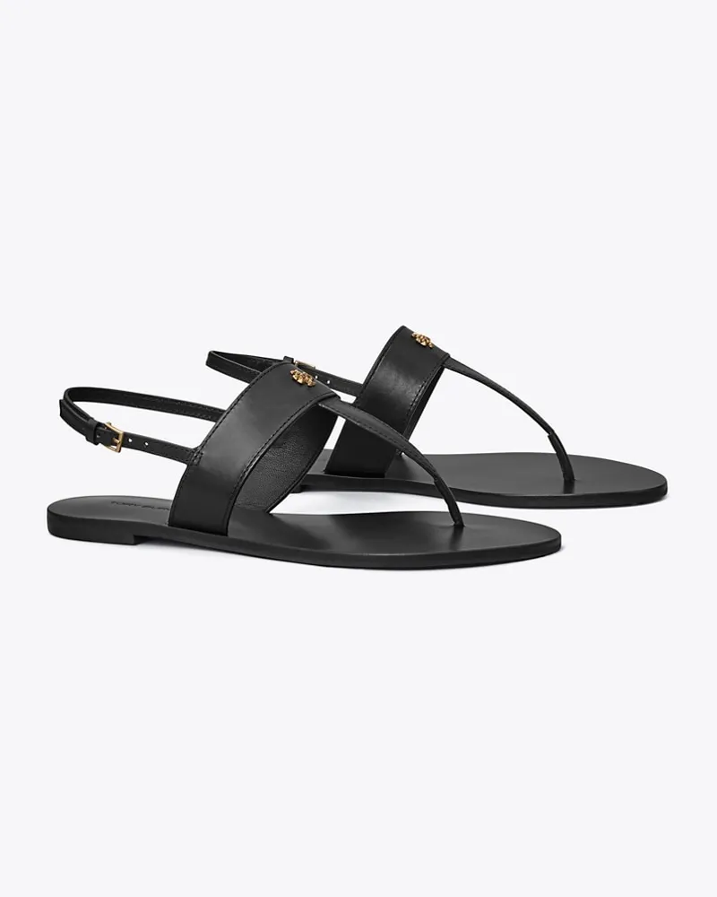 Tory Burch Damen Capri Zehensandale in Schwarz Perfect