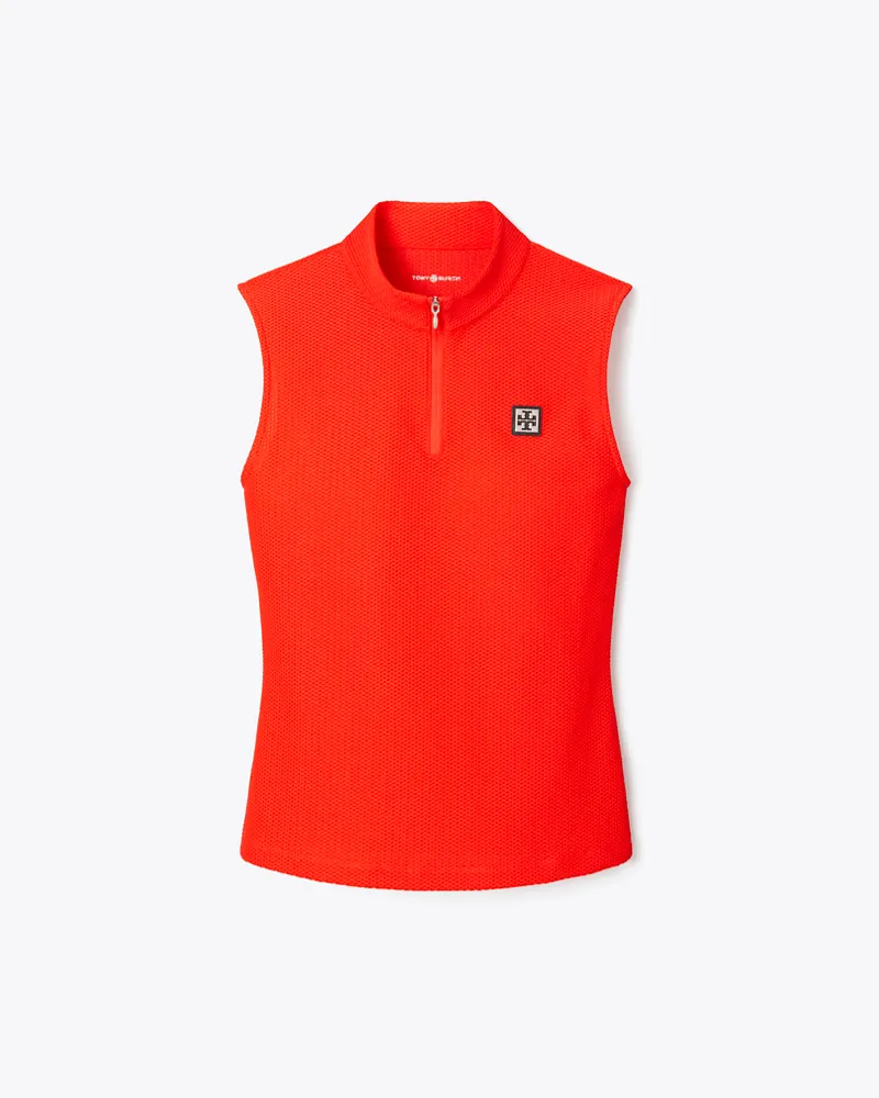 Tory Burch Damen Polyestertop mit Reißverschluss Blazing