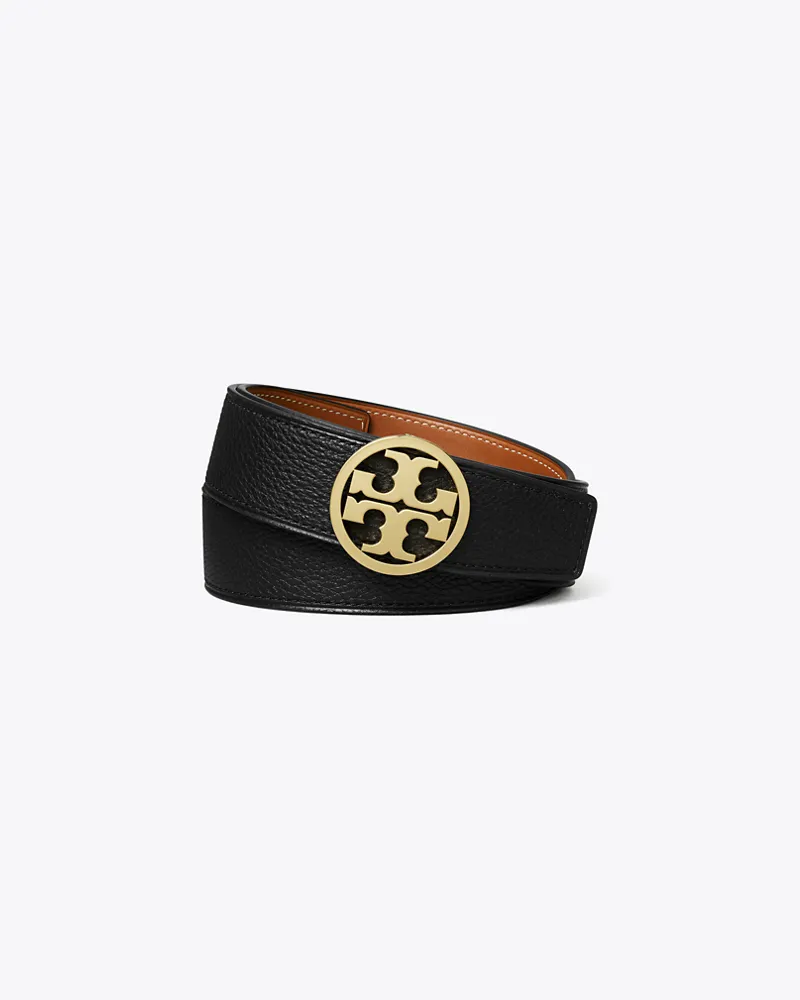 Tory Burch 3,8 cm breiter Miller Wendegürtel Black