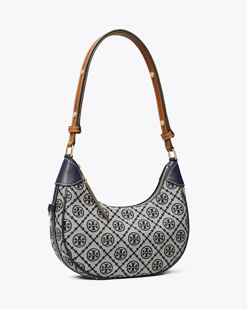 Tory Burch Damen Crescent Bag mit T-Monogramm Tory
