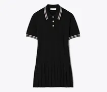 Damen Polokleid aus Wolle mit Falten