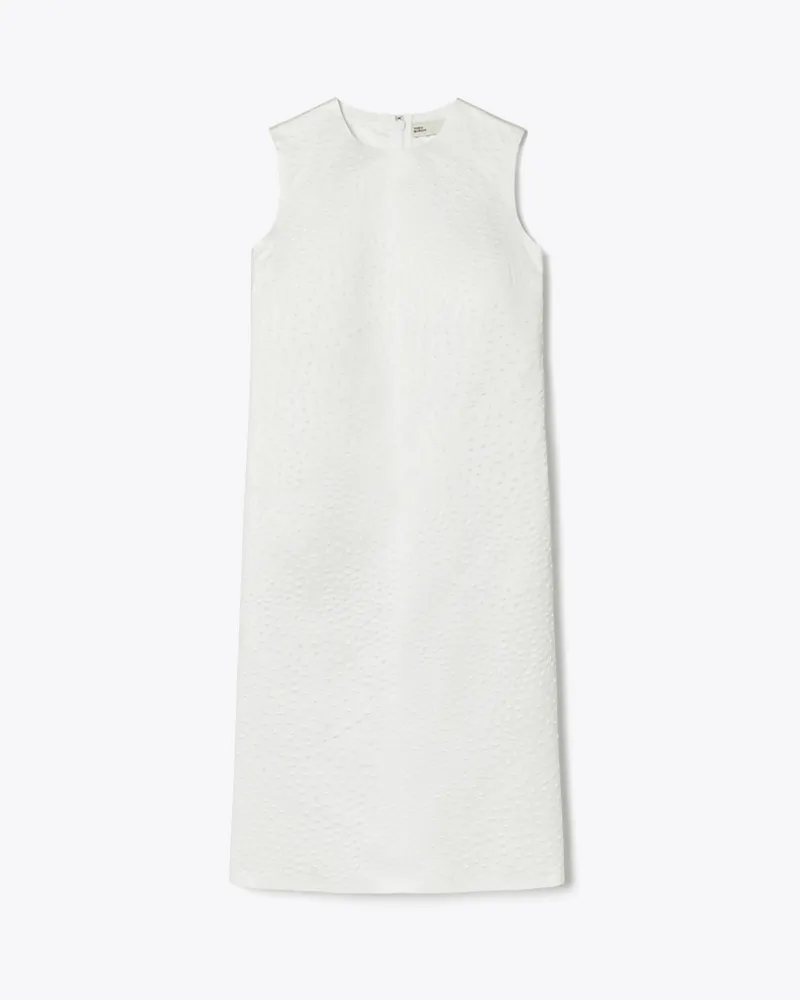 Tory Burch Damen Strukturiertes Kleid White