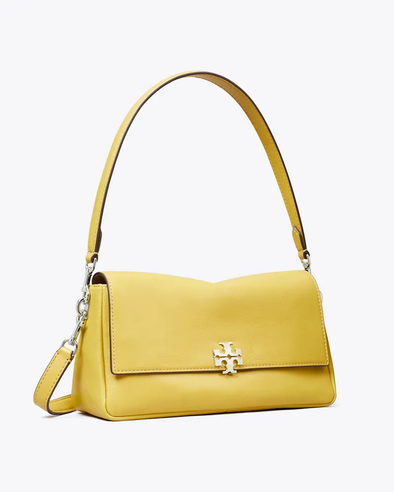 Tory Burch Damen Kleine Charlie Schultertasche Golden