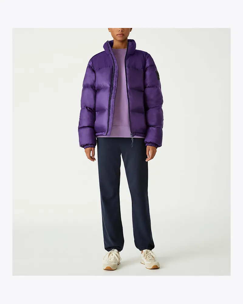 Tory Sport Gesteppte Daunenjacke Aus Nylon Mit Kontrastierender Kapuze 