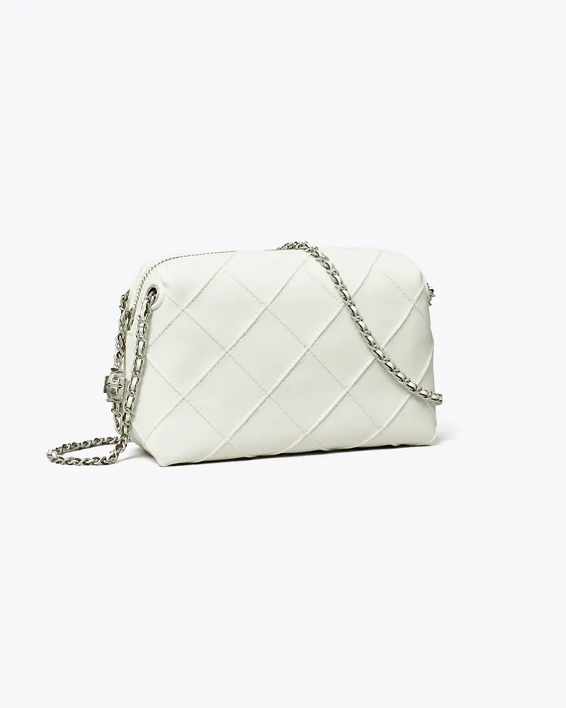 Tory Burch Damen Weiche Fleming Crossbody Bag Blanc