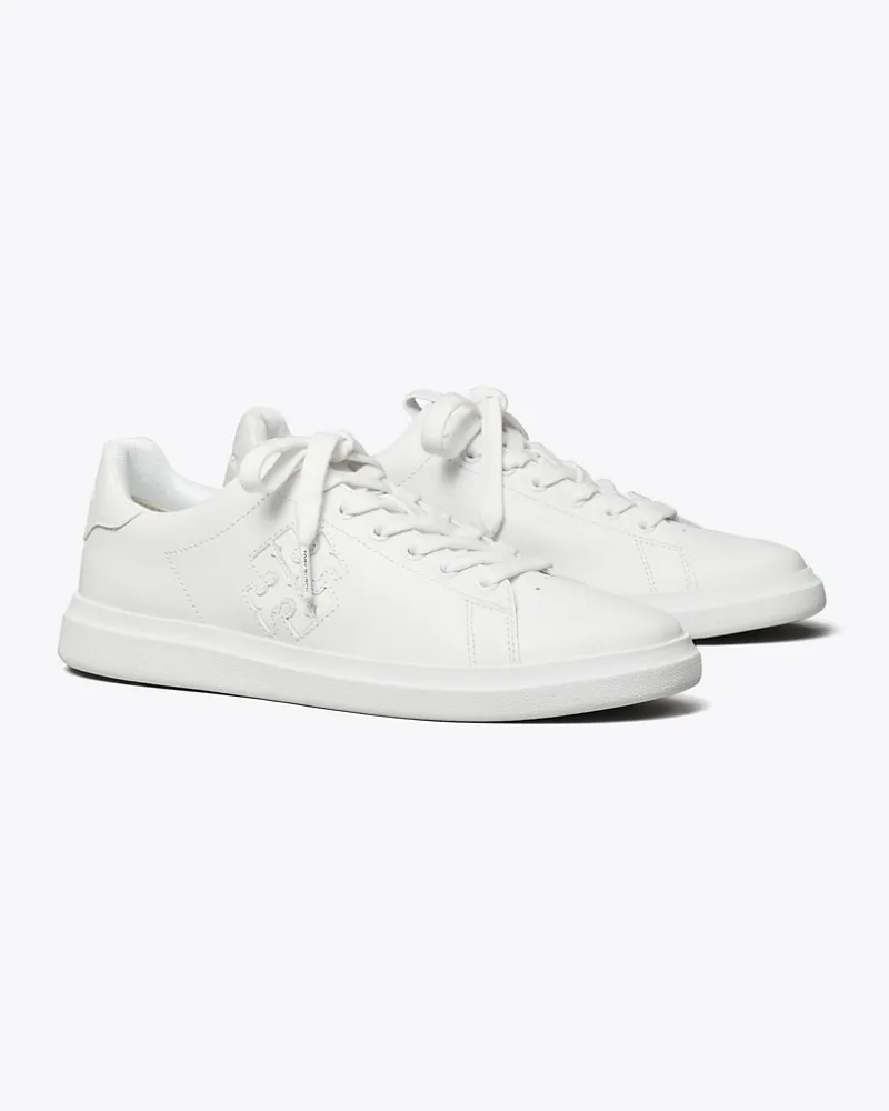 Tory Burch Damen Doppel-T Howell Court in Weiß/Weiß White