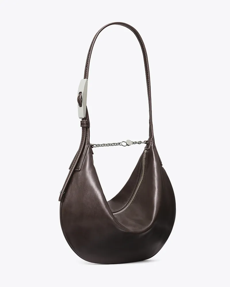 Tory Burch Damen Kleine Balloon Bag aus Leder Warm