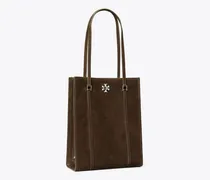 Damen Kleine Kira Tote Bag aus Wildleder mit Drehverschluss