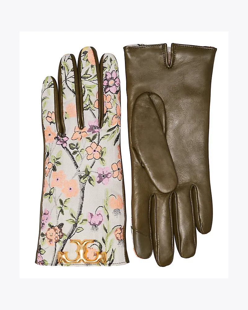 Tory Burch Eleanor Handschuhe Aus Brokat Floral