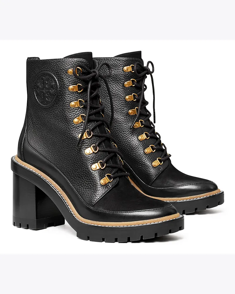 Tory Burch Miller Stiefel Aus Materialmix Mit Profilsohle Perfect