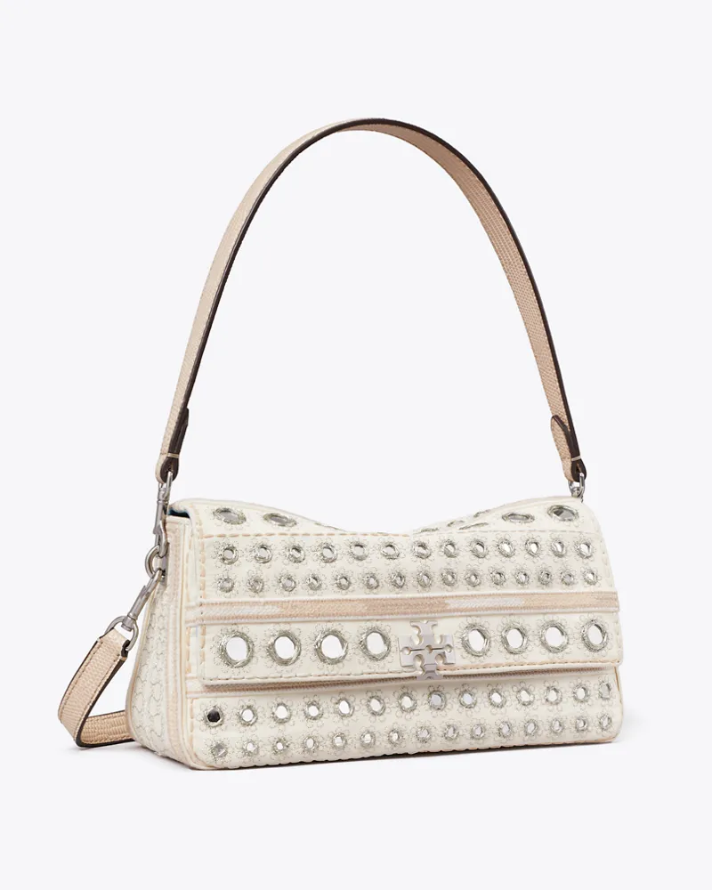 Tory Burch Damen Small Charlie Embellished Shoulder Bag New