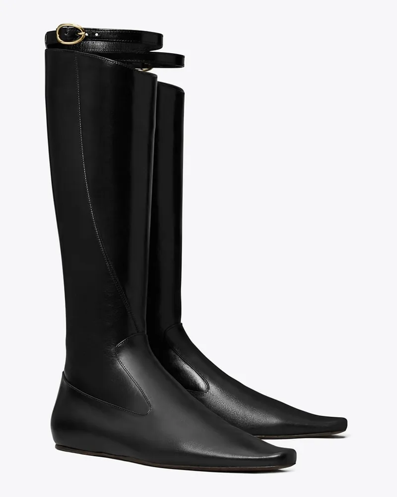 Tory Burch Damen Twisted Riding Boot Black