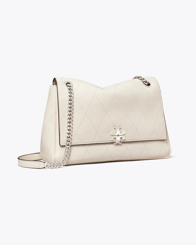 Tory Burch Damen Charlie Quilted Shoulder Bag Light