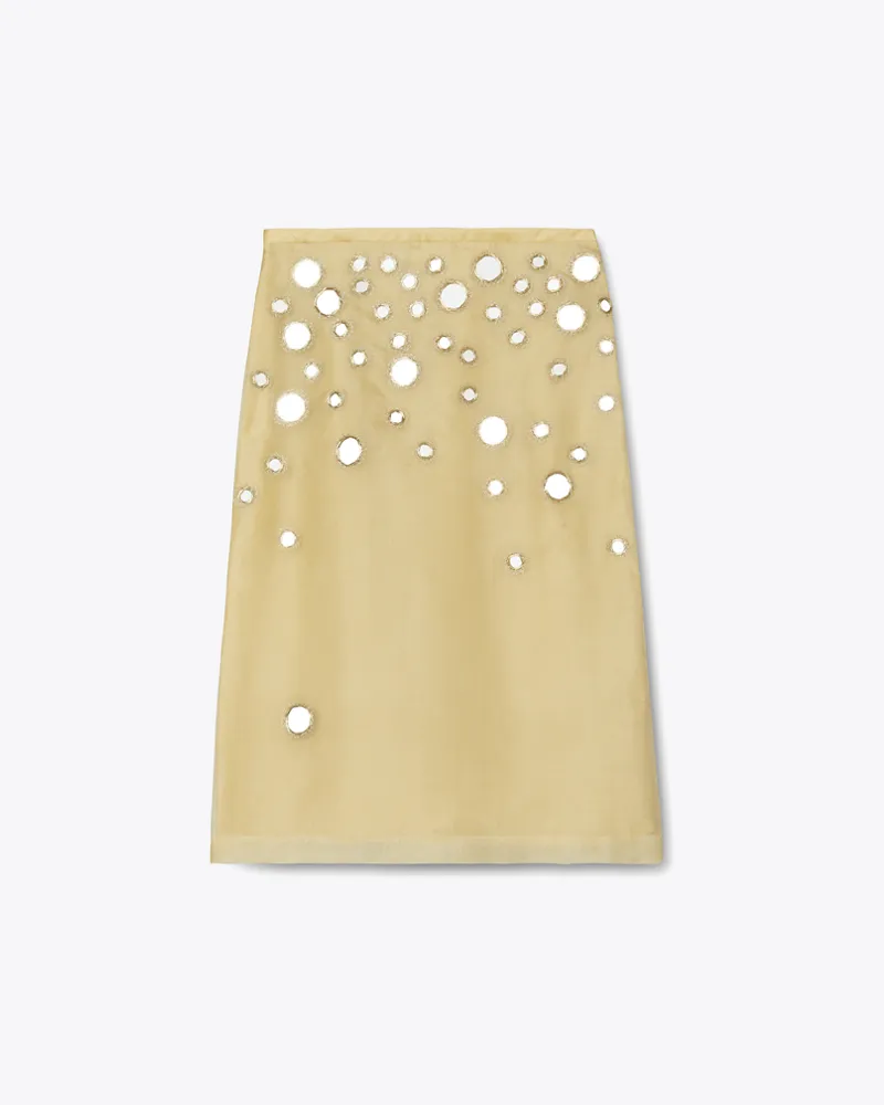 Tory Burch Damen Verzierter Rock mit Spiegelplättchen Soft