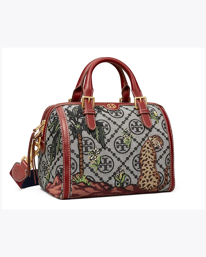 Tory Burch Bestickte Barrel Bag Aus Jacquard Mit T-Monogramm 