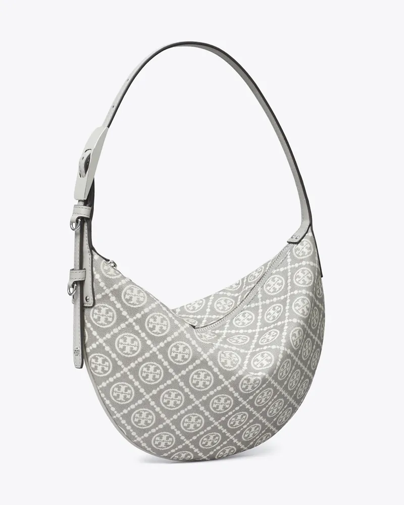 Tory Burch Damen Praktische kleine Balloon Bag mit T-Monogramm Gray