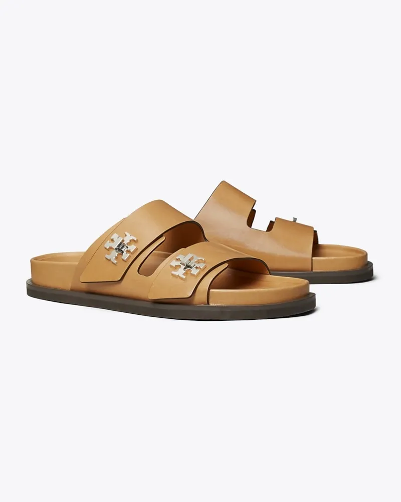 Tory Burch Damen Turnlock Sportslide Camello